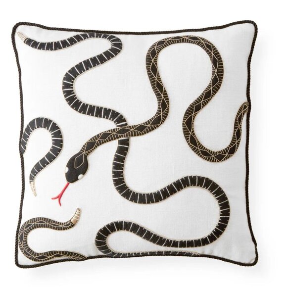 Jonathan Adler Eden Embroidered Pillow ( 20" square ) - Picture 11 of 11